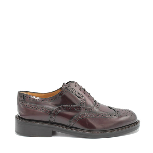 Saxone of Scotland Eleganti scarpe con spalla in pelle di vitello bordeaux