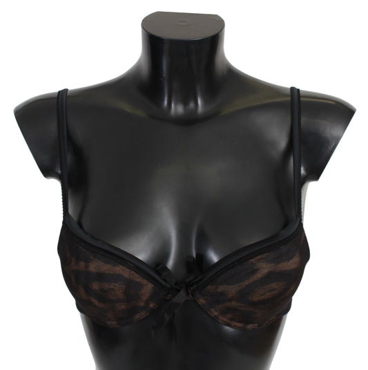 Roberto Cavalli Verführerischer Push-up-BH in Leopard-Optik