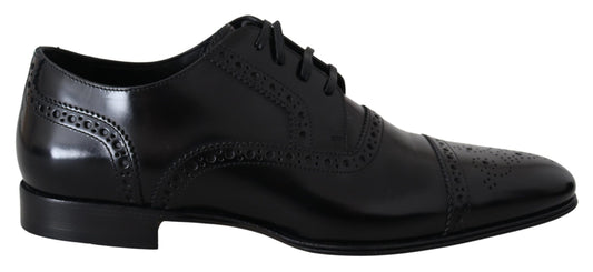 Dolce &amp; Gabbana Scarpe derby formali eleganti in pelle nera