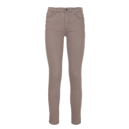 Imperfect Schicke graue Baumwoll-Stretch-Hose