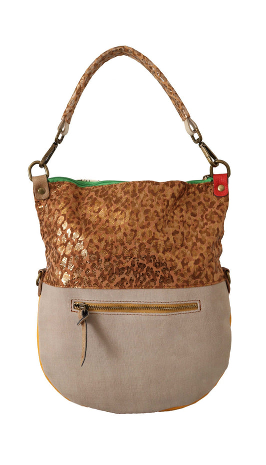 EBARRITO Multicolor Leather Shoulder Bag