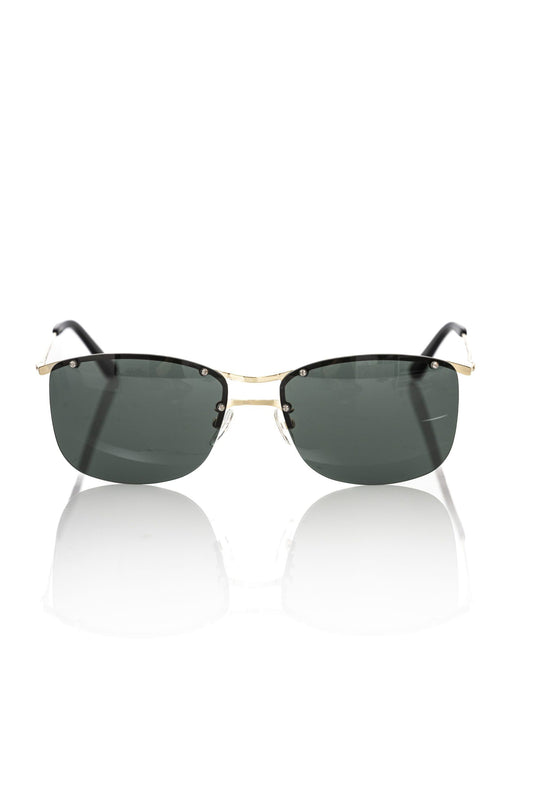 Frankie Morello Clubmaster-Sonnenbrille mit Goldakzent