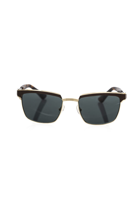 Frankie Morello Elegante Clubmaster Sonnenbrille mit getönten Gläsern