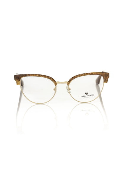 Frankie Morello Clubmaster-Brille mit Glitzerbesatz