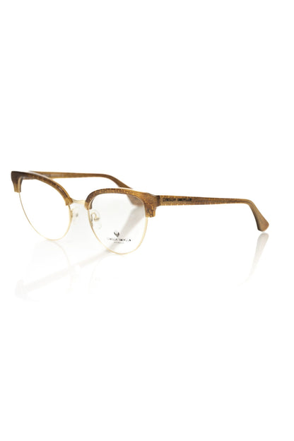 Frankie Morello Clubmaster-Brille mit Glitzerbesatz