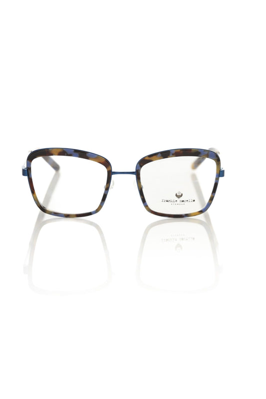 Frankie Morello Blue Havanna Square Brille