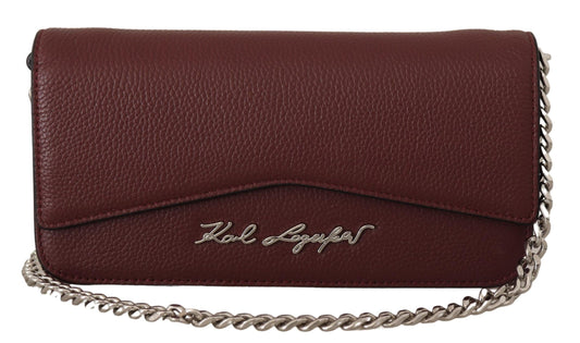 Karl Lagerfeld Elegante Abendtasche aus Leder