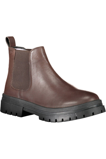 Levi's braune Stiefelette mit seitlichem Gummizug