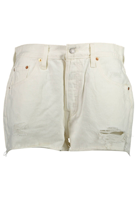 Levi's Schicke weisse Denim-Shorts mit klassischem Appeal