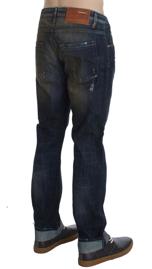 Acht Elegante Straight Fit Denim-Jeans