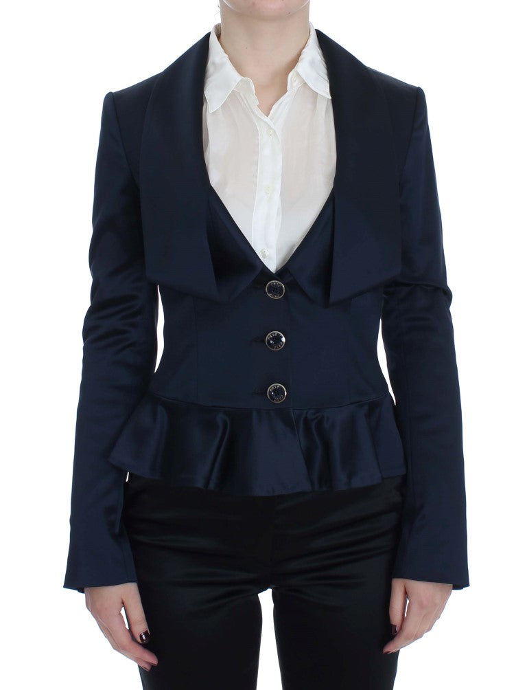 Exte Elegante blaue Blazerjacke mit Designerflair