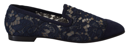 Dolce & Gabbana Elegante blaue Loafers