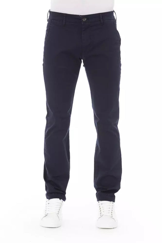 Baldinini Trend Elegante blaue Chino-Hose