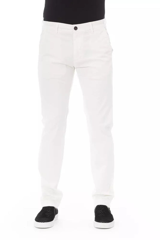 Baldinini Trend Elegante weisse Chino-Hose für Männer