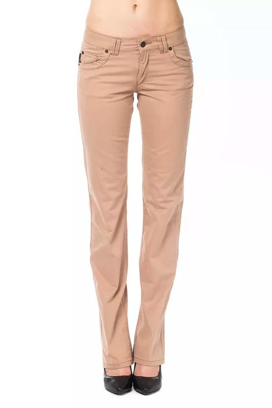 Ungaro Fever Schicke Beige Regular Fit-Hose für Frauen