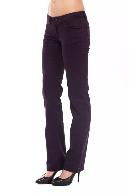 Ungaro Fever Elegante lila Slim Pants mit schicken Details