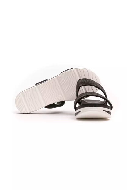 Péché Originel Strass-Doppelriemen-Sandalen