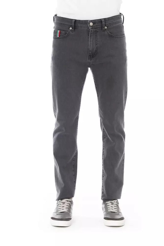 Baldinini Trend Chic Gray Regular Fit Herrenjeans