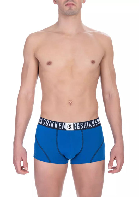 Chic Bikkembergs Blau Baumwolle Trunk Bi-Pack