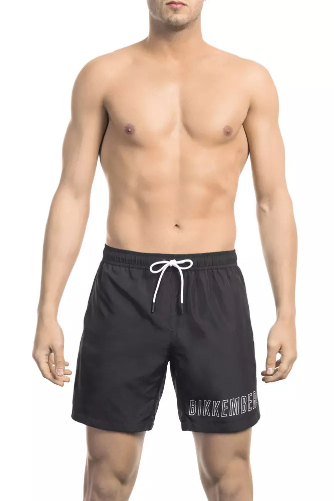 Bikkembergs Schicke Badeshorts mit Kordelzug und Grafikdruck