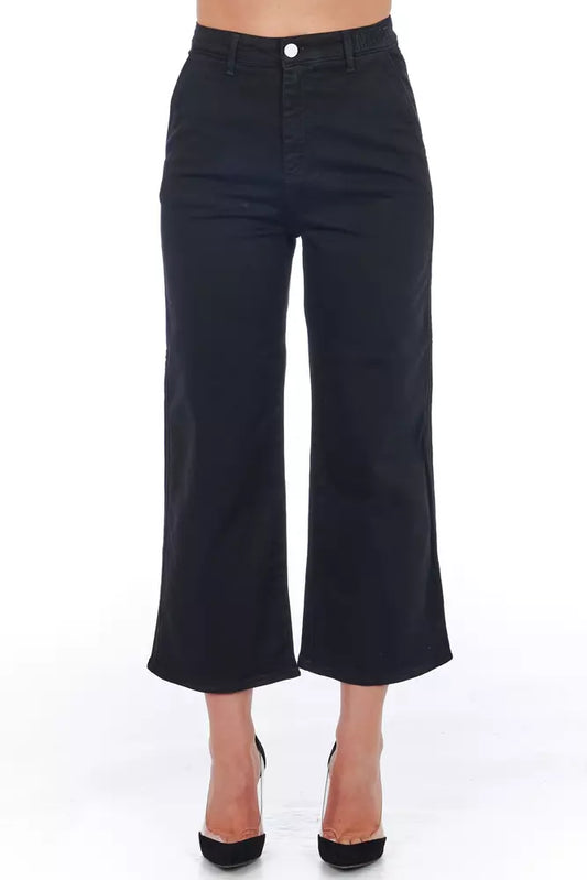 Frankie Morello Schicke Cropped-Hose mit hoher Taille