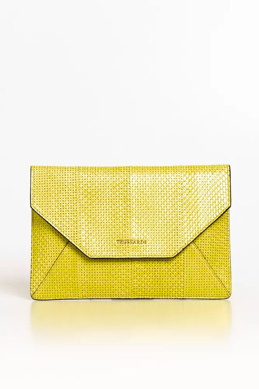 Trussardi Elegante pochette a busta realizzata in delicata elaphe