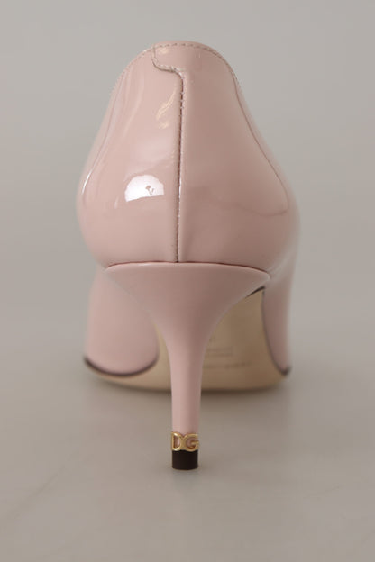 Dolce & Gabbana Elegante Lackleder Heels in Rosa