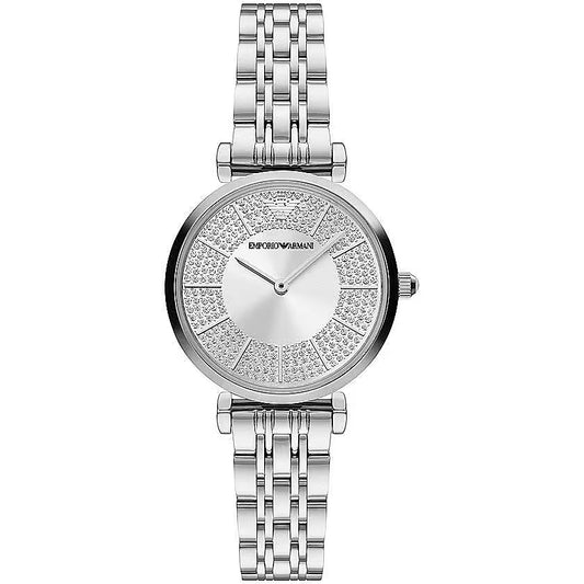 Emporio Armani Elegante orologio da donna di colore argento