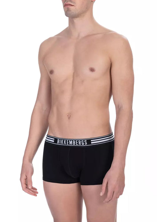 Bikkembergs schwarze Baumwolltrunks Duo