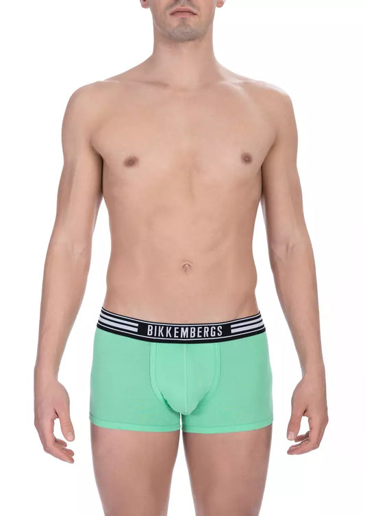 Bikkembergs Emerald Comfort Cotton Stretch Trunks Doppelpack