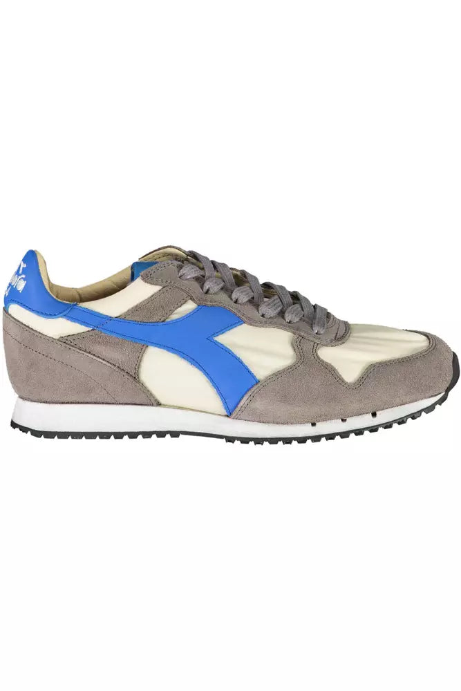 Diadora Schicke Graue Leder-Mischung Sneakers