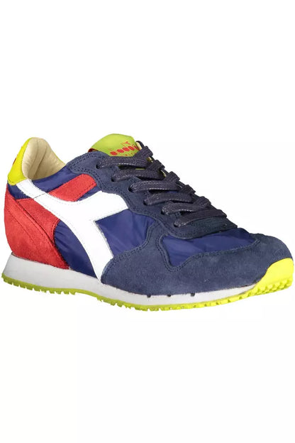 Diadora Elegante Blaue Kontraste Schnürsneaker