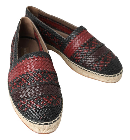 Dolce & Gabbana Elegante Espadrilles aus gewebtem Leder