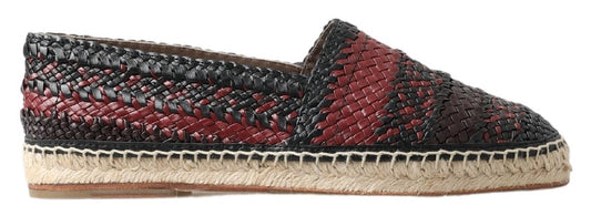 Dolce &amp; Gabbana Eleganti espadrillas in pelle intrecciata