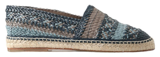 Dolce & Gabbana Prächtige Espadrilles aus gewebtem Leder