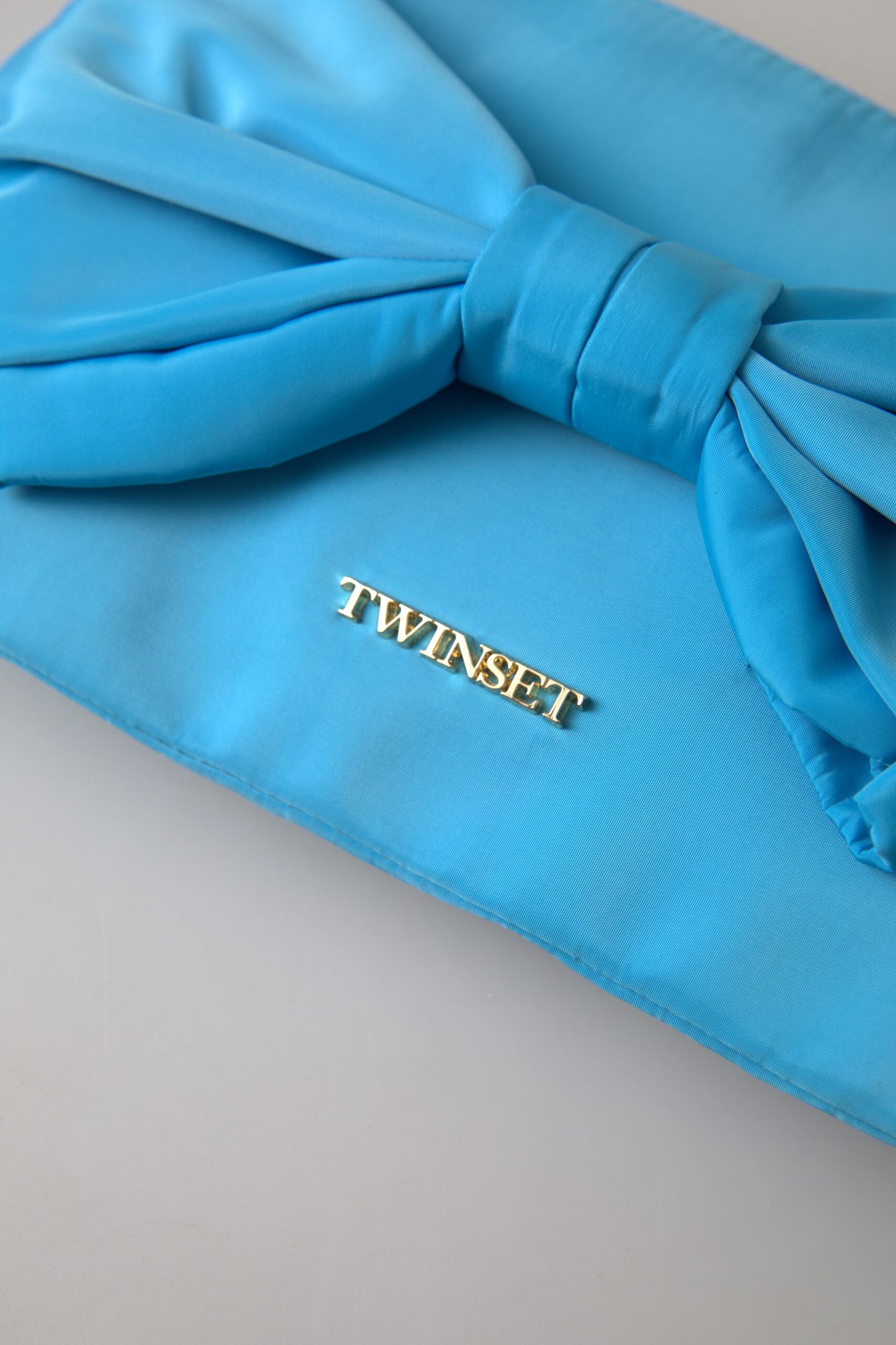 Twinset Elegante Seidenclutch mit Schleifenverzierung