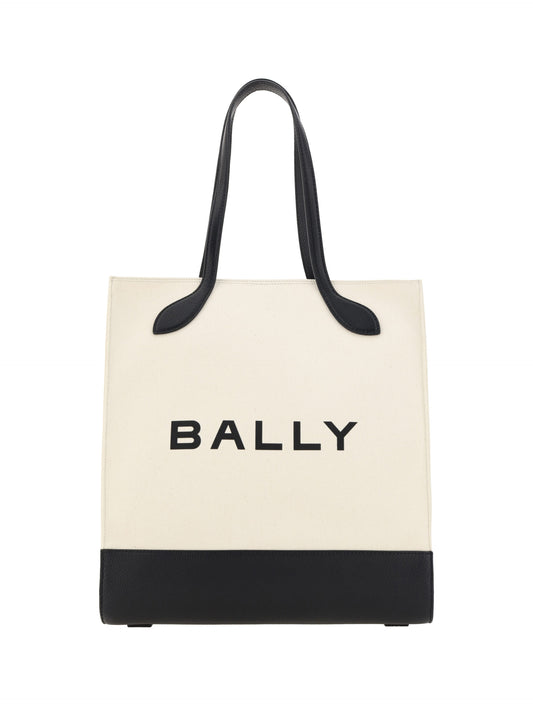 Bally monochrome leather tote bag