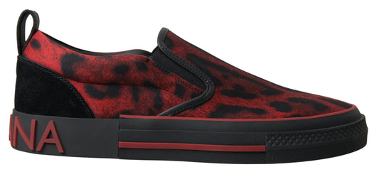 Dolce & Gabbana Schicke Leopard Print Loafers Sneakers