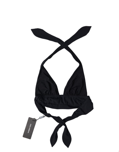 Dolce & Gabbana Elegantes schwarzes Bikini-Oberteil