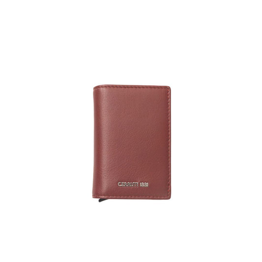 Cerruti 1881 Elegant wallet in red calf leather - slim and sophisticated