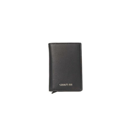 Cerruti 1881 Elegant wallet in black calf leather