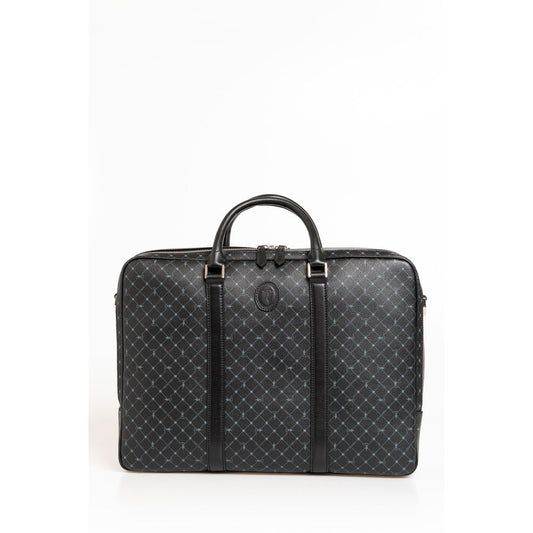 Trussardi Black Leather Briefcase