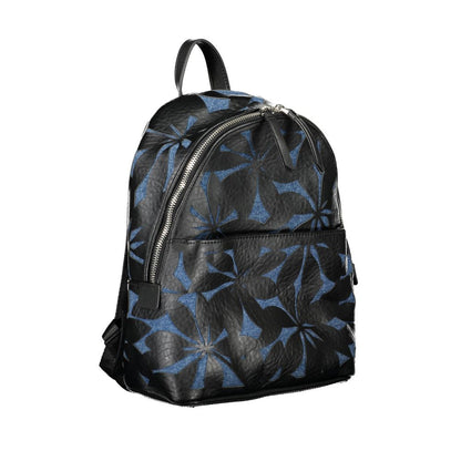 Desigual schwarzer Rucksack mit Kontrastdetails