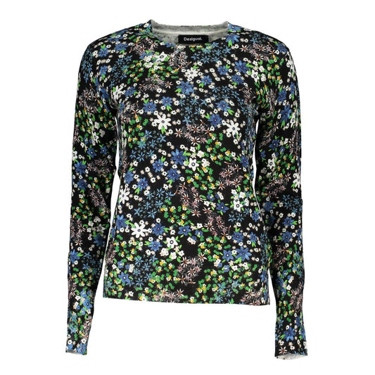 Desigual Eleganter Pullover mit Rundhalsausschnitt in Kontrastfarbe