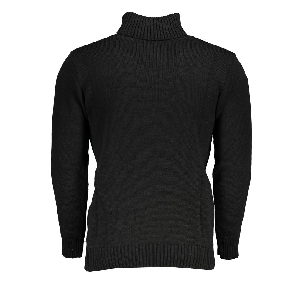 U.S. Grand Polo Eleganter Rollkragenpullover mit Stickerei