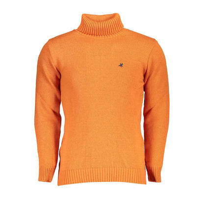 U.S. Grand Polo Eleganter Rollkragenpullover mit Stickerei