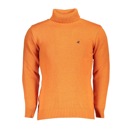 U.S. Grand Polo Eleganter Rollkragenpullover mit Stickerei