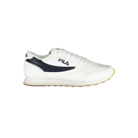 Fila Schlichte weisse Sneakers mit kontrastierenden Akzenten