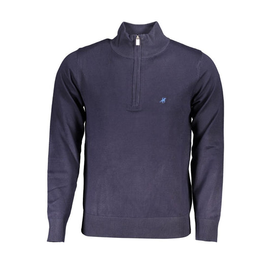 U.S. Grand Polo Pullover mit Halbreissverschluss und eleganter Stickerei