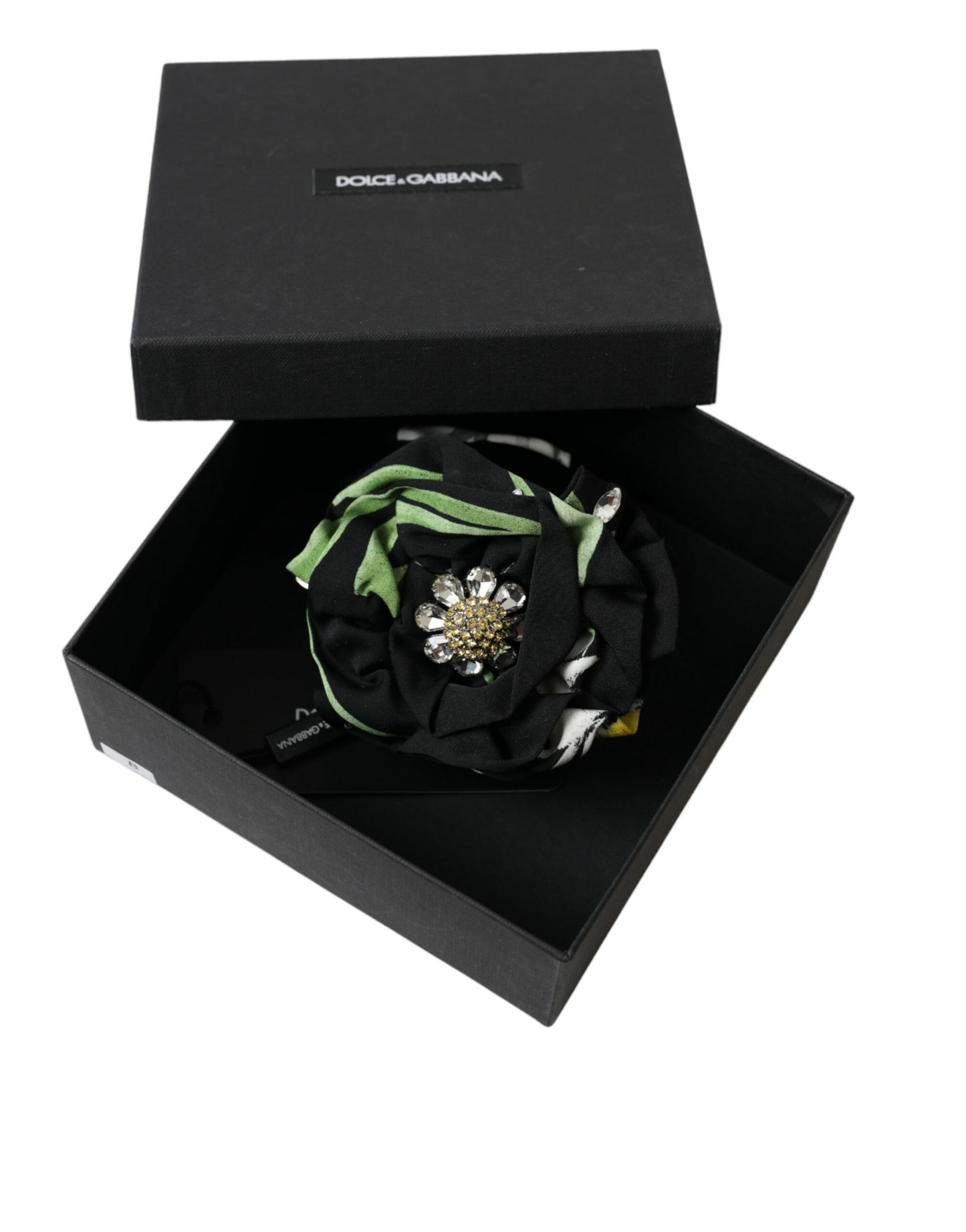 Dolce & Gabbana Multicolor Blumenkristall Haarspange